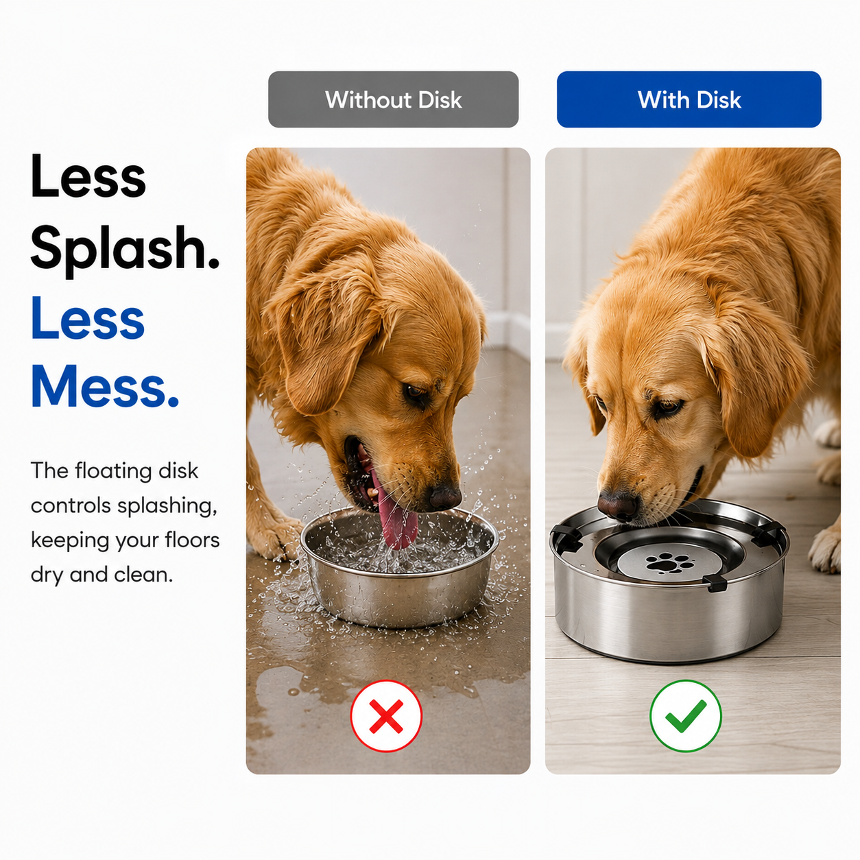 Cleaner Water. Zero Mess. Happier Pup.