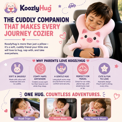 KoozlyHug™ Travel Cuddle Pillow