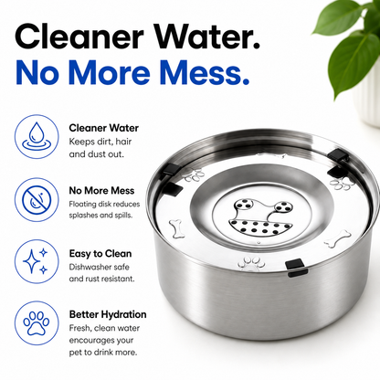 Cleaner Water. Zero Mess. Happier Pup.